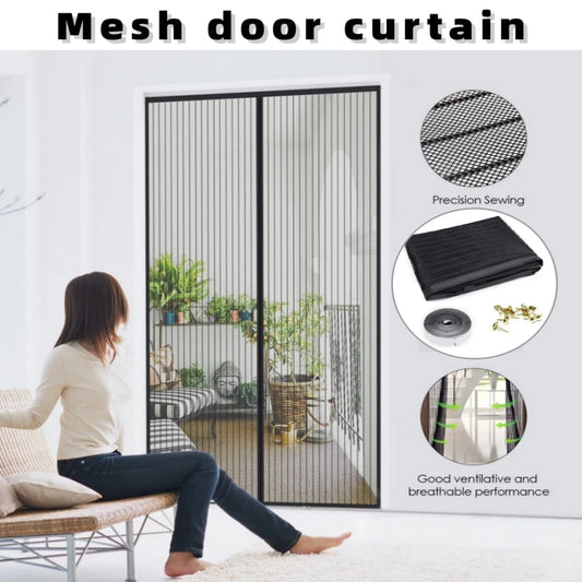Magnetic Bug-Free Mesh Screen Door